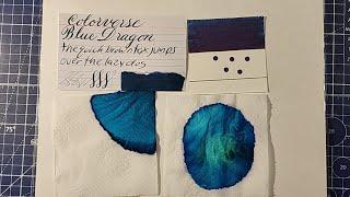 #30inks30days day 22 Colorverse Blue Dragon