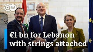 EU to send €1 billion in aid to Lebanon to curb migration | DW News