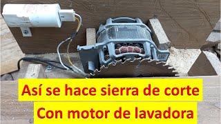 HERRAMIENTA CASERA sierra de corte para madera con motor de lavadora