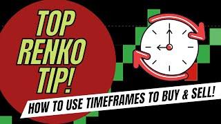 TOP RENKO TRADING TIP! How to use TIMEFRAMES & TEMPORARY BLOCKS for better BUY & SELL signals!