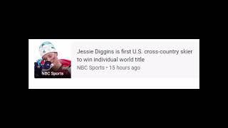 NBC Sports Jessie Diggins is first U.S. cross-country skier to win individual world title