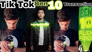 Tik tok new ben 10 transaction vfx writing with kinemaster easy way