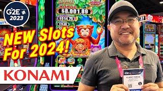 NEW Konami Slot Machines For 2024! Global Gaming Expo (G2E) 2023 at the Venetian in Las Vegas!