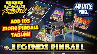 I Added 105 More Pinball Tables To The AtGames Legends Pinball! Zaccaria Volume 1-4 Game Packs!