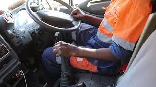 Iveco Truck beginners double clutching  gear shift and change down