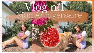 Vlog n°1 Mon Anniversaire | Tarte aux fraises, Planche apéritive & Bouquet Pivoines | Lauriane Villa