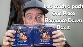 Crack a pack - One Piece TCG Romance Dawn box 2 opening!