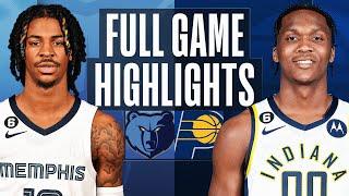 GRIZZLIES at PACERS | FULL GAME HIGHLIGHTS | January 14, 2023