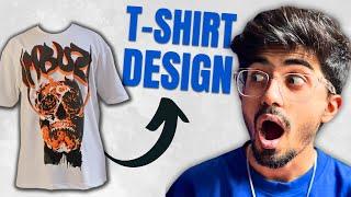 How we Design T-Shirts?! (Full Process) | (Illustrator Design File Included) | Ali Solanki