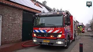 Woning vol rook door schoorsteenbrand in Neeritter