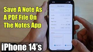 iPhone 14/14 Pro Max: How to Save A Note As A PDF File On The Notes App