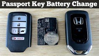 2019 - 2024 Honda Passport Key Fob Battery Replacement - How To Change Replace Remote Batteries