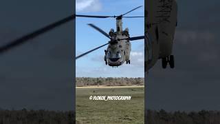 RNLAF  CH-47F Chinook - Extreme low overhead TakeOff #helicopter #chinook #military #takeoff #ch47