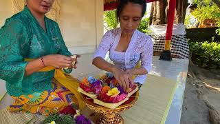 Canang Making - Four Seasons Resort Bali at Jimbaran Bay