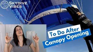 What to do After Canopy Opening when Skydiving