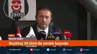 Hürser Tekinoktay, adaylık tanıtım toplantısında açıklama yapıyor