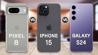 Samsung Galaxy S24 Vs iPhone 15 Vs Pixel 8 Specs Review