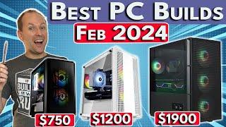  2024 PC Gaming is Cheap!  $750 & $1200 1440p Build, $1900 4K | Best PC Build 2024 February