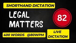 Legal Dictation {Exercise-82}  #jkssbsteno Live dictation....