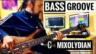 FUNK BASS GROOVE / C MIXOLYDIAN / (W. EPIC PENTATONIC LICK)