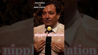 NIPPLE  SITUATIONJason Statham & JIMMY FALLONCELEBRITY TALKSHOW #jasonstatham #jimmyfallon #trend