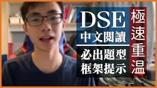 【考前定心丸】DSE中文卷一閱讀：拆解老是常出現的八種題型