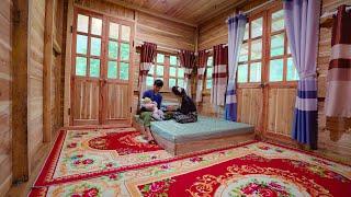 Family of 3 Spends 3 days Building a Warm Bedroom for The Cold Winter in The Forest, Lý Thị Bình