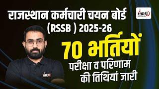 Rsmssb New Exam Calendar 2024 | 70 बड़ी भर्तियों की Exam Date जारी | जानिए कब होगा Exam By Anil sir