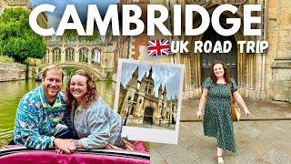 CAMBRIDGE VLOG!  River Cam Punting, Colleges, Escape Room & BEST Food  UK Road Trip Vlog 1 