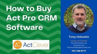 How to Buy Act Pro CRM Software