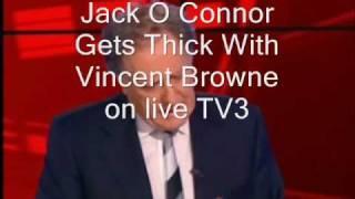 JACK O CONNOR GETS THICK ON TV3