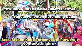 Waow‼️Pawai Kuda Jingkrak Terbanyak di Purworejo 60 kuda||MI Imam Puro Lubangindangan Butuh