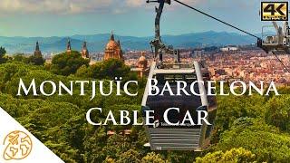 Montjuic Barcelona Flying over Barcelona! Teleferic Montjuic Cable Car Catalonia, Spain Funicular