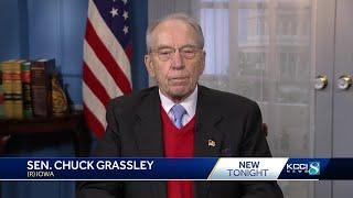 Sen. Chuck Grassley is back to work after hip injury