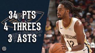 Antonio Reeves 34 pts 4 threes 3 asts vs Cavs 24/25 season