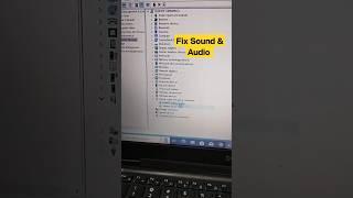 FIX100% Sound Audio Problem ON Your PC/Laptop#macnitesh#audio#2023new
