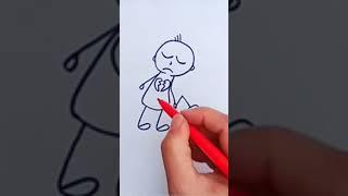 Sad Animation l Sad Art Valentine's Day #heartbroken#shorts...