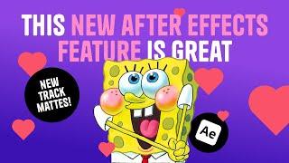 This New After Effects Feature is Great! - New Track Mattes!