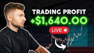 LIVE TRADING CRYPTO - How To Make $1,640 In ONE Day (100x Process)