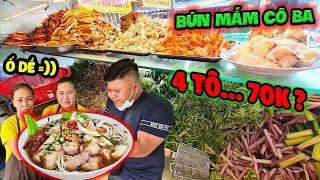 4 Bowls 70K of BÚN MẮM CÔ BA Full Topping Master Lộc needs 3 helpers To Finish this