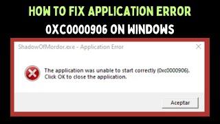 How to Fix Application Error 0xc0000906 on Windows 11