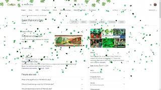 Google Doodle search - St. Patrick's Day 2024