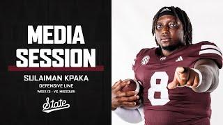 FOOTBALL | Sulaiman Kpaka - Week 13 Press Conference