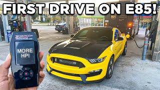 MORE POWER! First Drive On E85 In My SUPERCHARGED SHELBY GT350 Mustang! (POV)