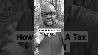 How To Find A Tax Lien List of Delinquent Properties in Your Market #shorts