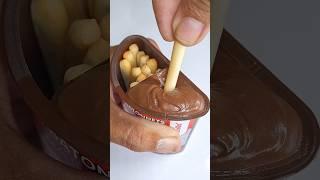 Nutella & GO Chocolate Jar Dipping | ASMR