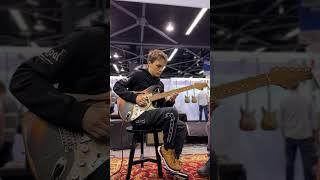 Matteo Mancuso playing Paoletti Guitars at NAMM 2024