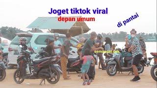 joget tiktok viral di pantai,bocil pada ngikut.