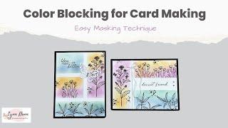 Color Blocking for Card Making