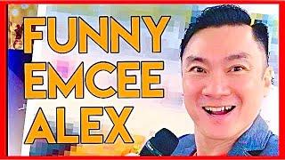 SINGAPORE FUNNY EMCEE ALEX plays Dinner & Dance Stage Games/Jokes -Emcee & Singing Services Sg Asia